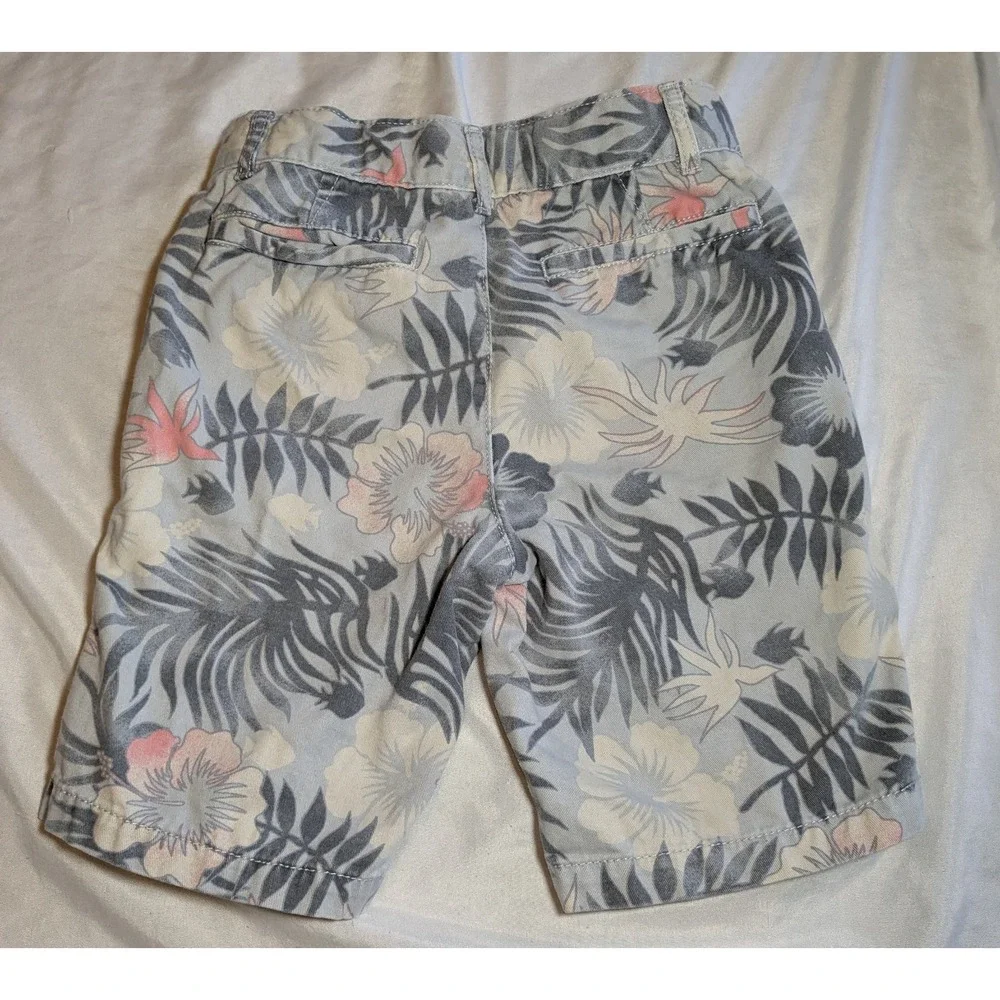 The Children's Place Boys Hawaiian Floral Shorts With‎ Adjustable Waist Size 6